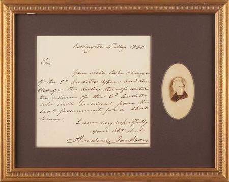 Lot #13 Andrew Jackson Autograph Letter Signed as
