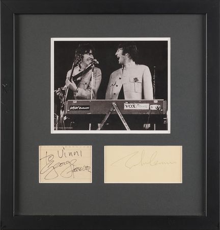 Lot #622 Beatles: John Lennon and George Harrison