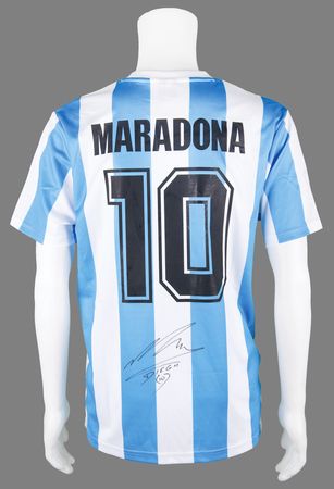 Lot #811 Diego Maradona Signed Argentina Jersey