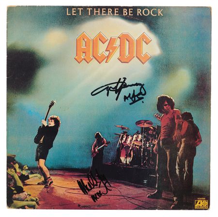 Lot #614 AC/DC: Angus and Malcolm Young Signed