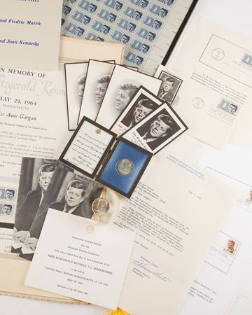 Lot #104 John F. Kennedy Memorial Materials from