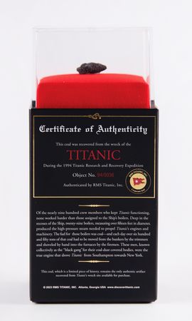 Lot #408 Titanic: Coal Piece Recovered from Wreck Site - Image 2