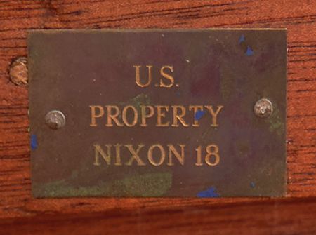 Lot #207 Richard Nixon-Era ‘USS Sequoia’ Davenport Desk with U.S. Property Plates - Image 6