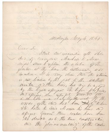 Lot #23 Franklin Pierce Autograph Letter Signed on
