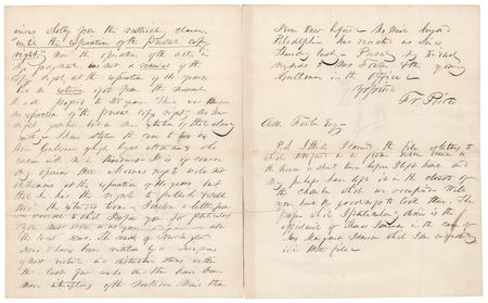 Lot #23 Franklin Pierce Autograph Letter Signed on a Copyright Case - Image 2