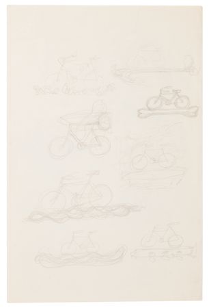 Lot #507 Rene Magritte Original Preliminary Sketches for 'Hegel's Holiday' and 'State of Grace' - Image 2