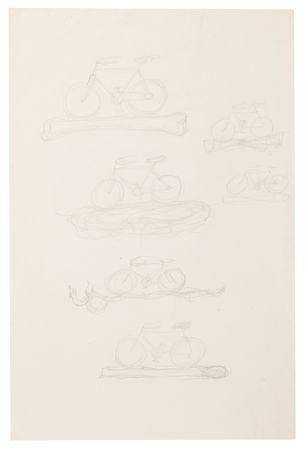 Lot #507 Rene Magritte Original Preliminary Sketches for 'Hegel's Holiday' and 'State of Grace' - Image 4