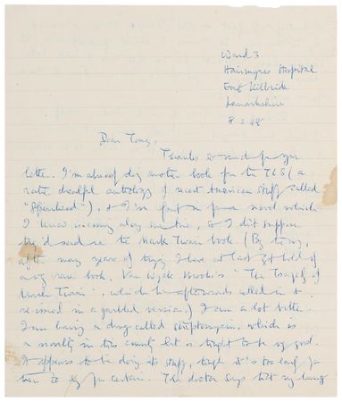 Lot #582 George Orwell Autograph Letter Signed on Publishing: 