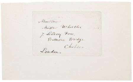 Lot #548 Charles Baudelaire Autograph Letter Signed to James McNeill Whistler: 