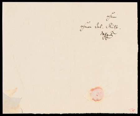 Lot #600 Felix Mendelssohn-Bartholdy Autograph Letter Signed with Musical Quotation - Image 2