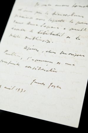Lot #558 James Joyce Autograph Letter Signed on