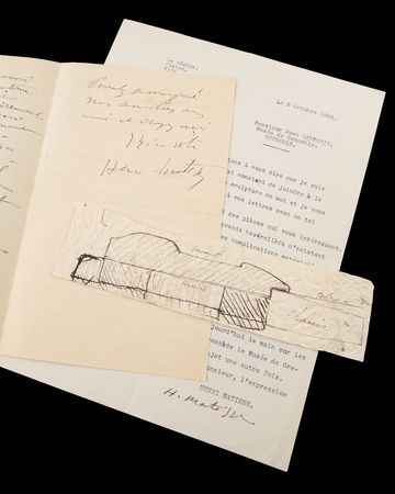 Lot #508 Henri Matisse Autograph Letter Signed,