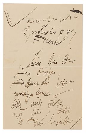 Lot #505 Gustav Klimt Autograph Letter Signed - Image 1