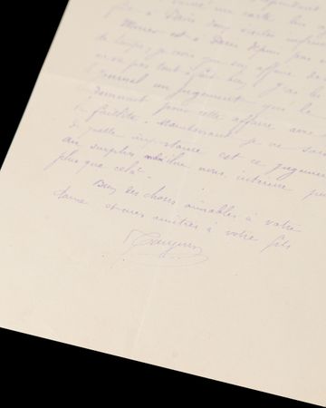 Lot #502 Paul Gauguin Autograph Letter Signed to