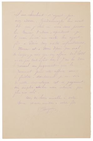 Lot #502 Paul Gauguin Autograph Letter Signed to Camille Pissarro, Mentioning Edgar Degas - Image 2