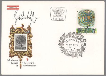 Lot #504 Friedensreich Hundertwasser Signed First