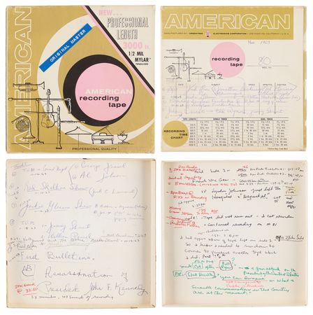 Lot #457 Kennedy Assassination: Original NBC Broadcast Master Recording with Webcor Recorder and Don Pardo Provenance - From the Collection of Television Historian and Archivist Phil Gries - Image 3