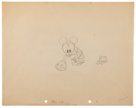 Lot #528 Mickey Mouse and Kitten production