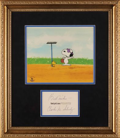 Lot #537 Charles Schulz Signature and Peanuts