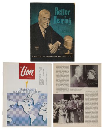 Lot #372 Helen Keller (3) Signed Items, Highlighted by a Dwight D. Eisenhower Co-Signed Photograph - Image 5