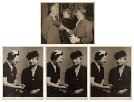 Lot #372 Helen Keller (3) Signed Items, Highlighted by a Dwight D. Eisenhower Co-Signed Photograph - Image 6