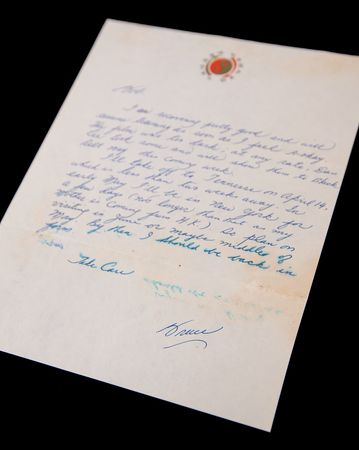 Lot #744 Bruce Lee Autograph Letter Signed to