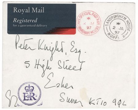Lot #364 Queen Elizabeth II Autograph Letter Signed on Christmas Shopping and a Happy Family Christmas at Sandringham (1997) - Image 3