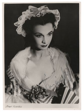 Lot #747. Vivien Leigh Signed Photograph