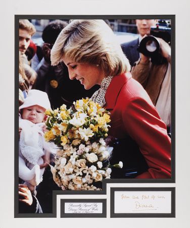 Lot #361 Princess Diana Signature