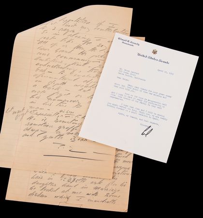 Lot #293 Kennedy Family: Peter Lawford Autograph