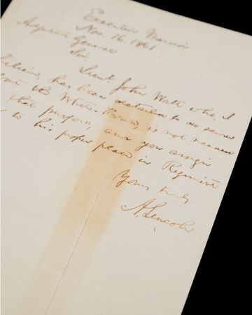 Lot #27 Abraham Lincoln Autograph Letter Signed as President (1861), with a Rare Mention of 