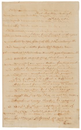 Lot #1 George Washington War-Dated Letter Signed on Defending the New York Frontier - Image 1