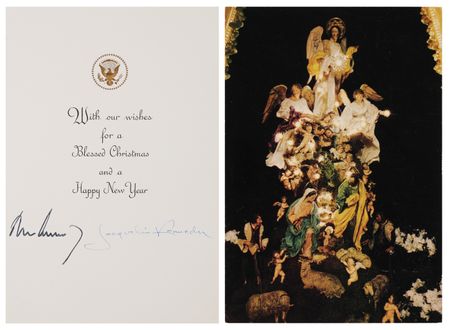 Lot #85 John and Jacqueline Kennedy Signed 1963