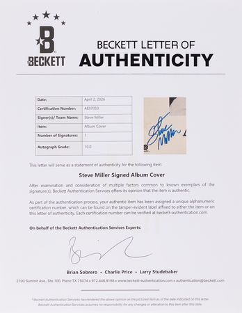 Lot #659 Steve Miller Signed Album - Anthology - Image 2