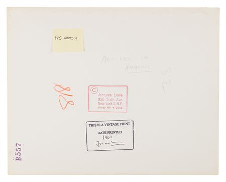 Lot #120 John and Jacqueline Kennedy Original Oversized Photograph Signed by Jacques Lowe (1960) - Image 2