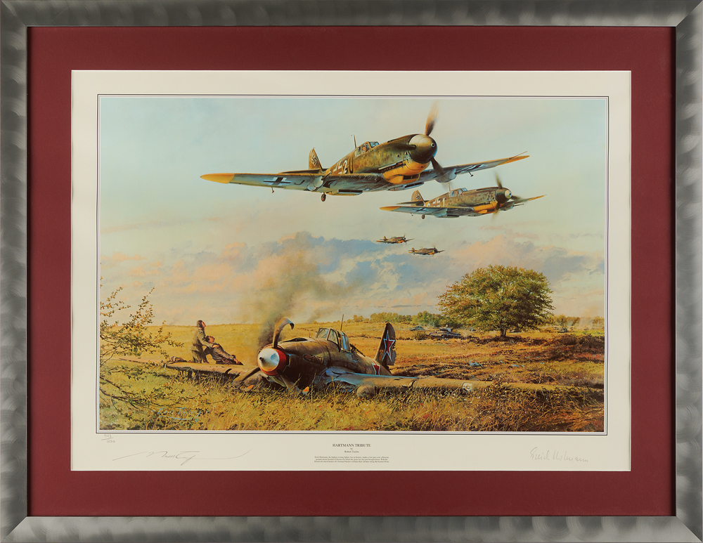 Lot 7259 Robert Taylor: 'Hartmann Tribute' Lithograph Signed by Erich Hartmann (Ltd. Ed. #993/1250)