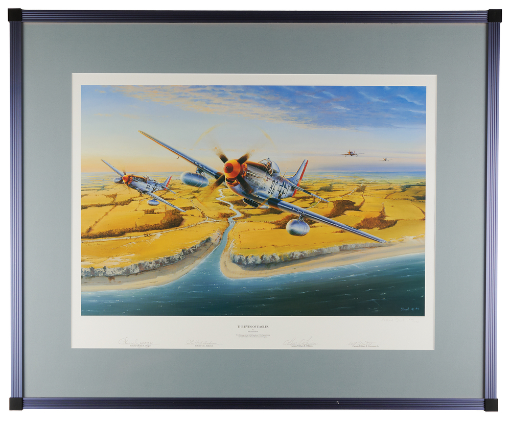 Lot 7270 Michael Short: 'The Eyes of Eagles' Lithograph Signed by (4) (Ltd. Ed. #233/1250)
