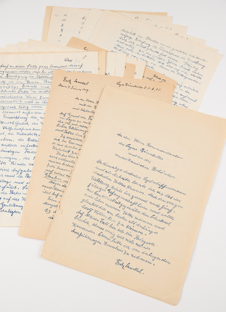 Lot 7157 Fritz Sauckel Autograph Manuscript Signed at Nuremberg - A 35-Page Declaration of Innocence: 