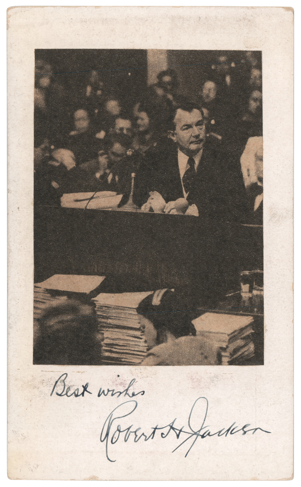 Lot 7226 Robert H. Jackson Signature