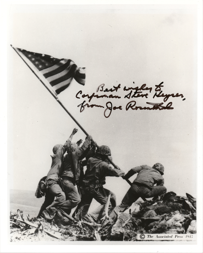 Lot 7081 Iwo Jima: Joe Rosenthal Signed Photograph