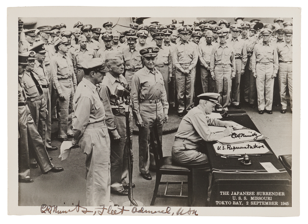 Lot 7102 Chester Nimitz Signed Photograph