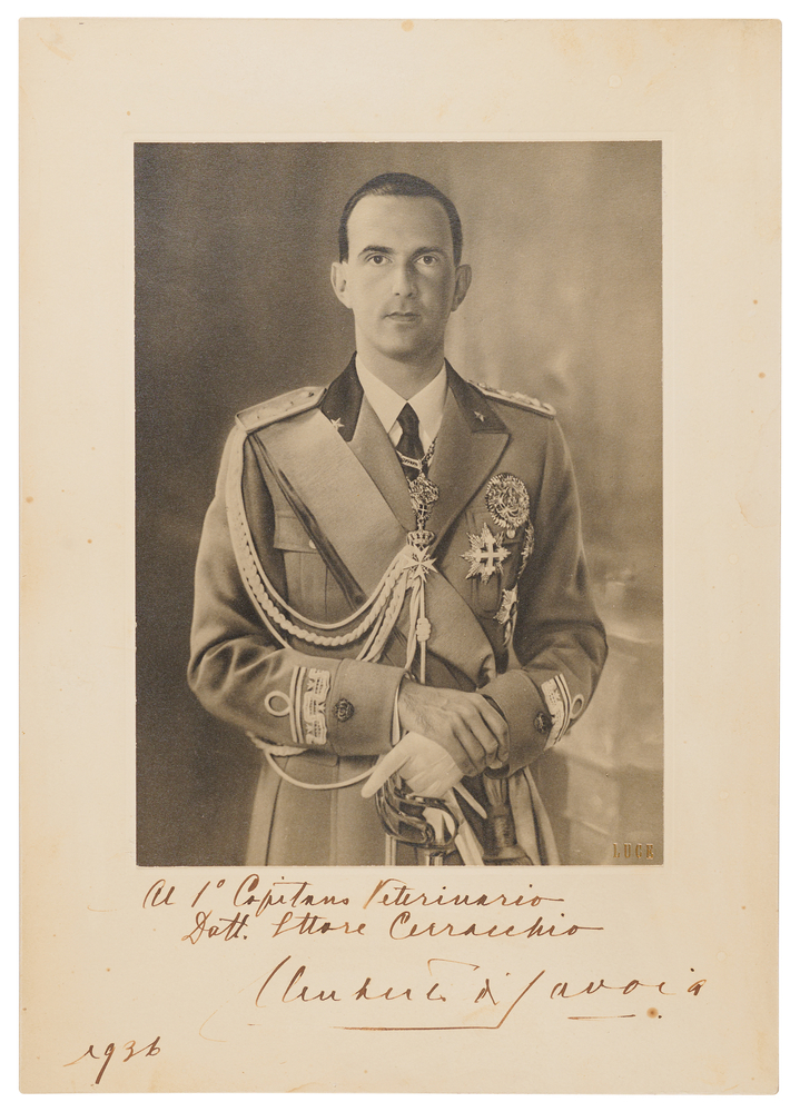 Lot 7013 Umberto II Oversized Signed Photograph