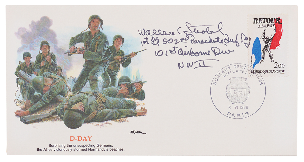 Lot 7043 Wallace Strobel Signed Commemorative D-Day Cover