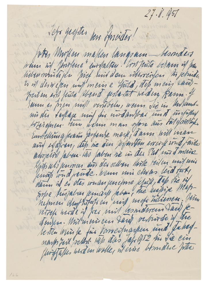 Lot 7229 Albert Kesselring Autograph Letter Signed from Werl Prison (1951)