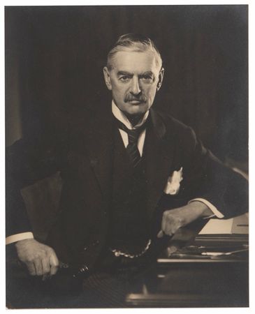 Lot #7003 Neville and Anne Chamberlain (2) Signed Photographs — Inscribed by Chamberlain Just Weeks After His Resignation as Prime Minister - Image 2