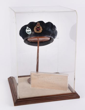 Lot #7060 Montgomery of Alamein's Iconic World War II Double-Badged Beret, Personally Worn During the 1945 Campaign in Germany - Image 1