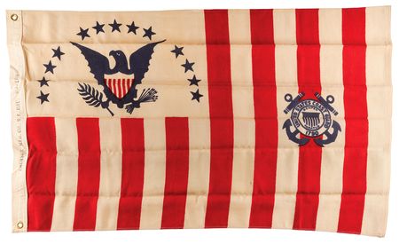Lot #7045 Normandy Invasion Flag from USS LST-176 - 48-Star American Flag with Wartime Journal from D-Day - Image 13