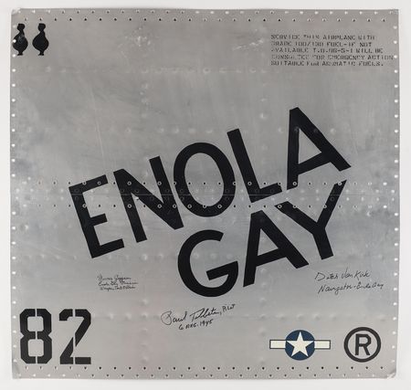 Lot #7256 Enola Gay Multi-Signed Nose Art Panel