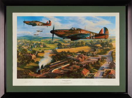 Lot #7263 Nicholas Trudgian: 'Tangmere Hurricanes'