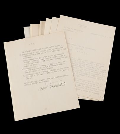 Lot #7227 Walther von Brauchitsch Partial Typed Letter Signed at Nuremberg, Defending the German General Staff - Image 8